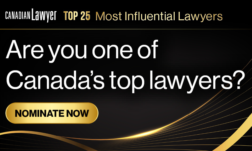 Top 25 Most Influential Lawyers 2025 – entries now open